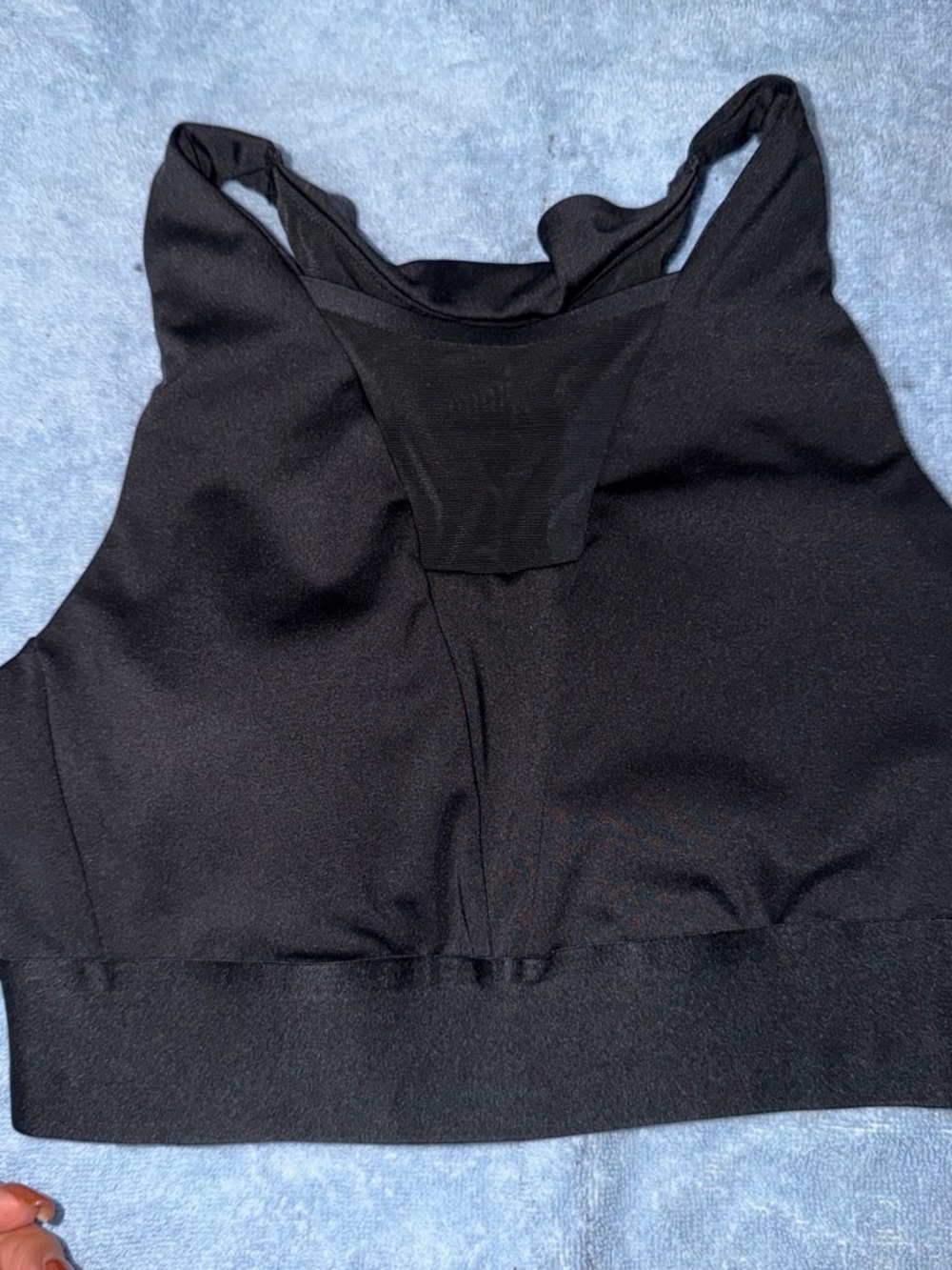 Champion Black High-Neck Racerback Sports Bralette